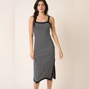 Mittoshop Contrast Striped Midi Cami Dress